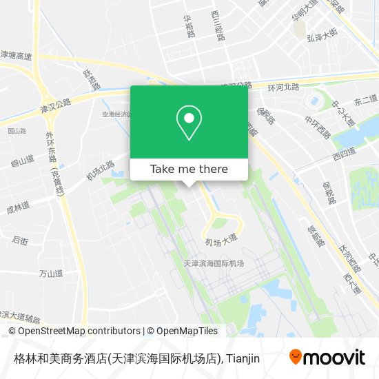 格林和美商务酒店(天津滨海国际机场店) map