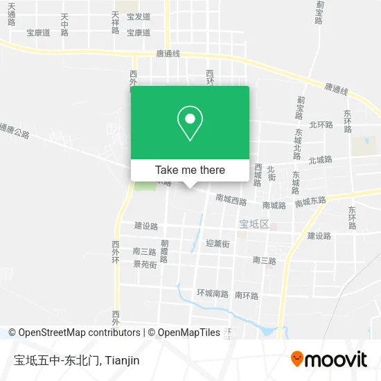 宝坻五中-东北门 map