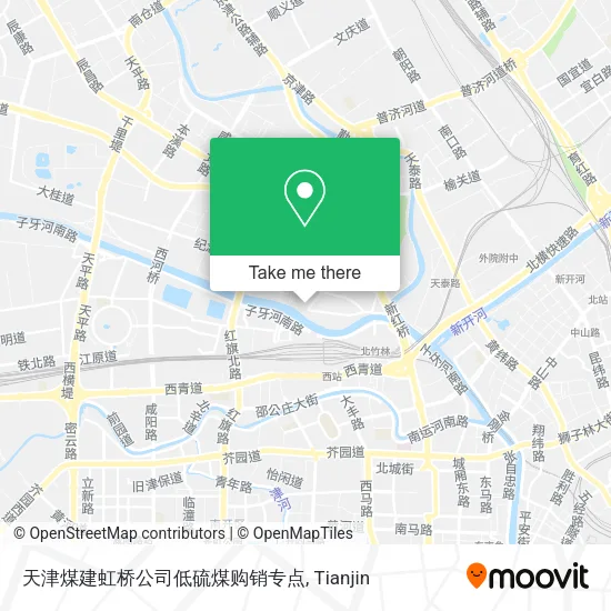 天津煤建虹桥公司低硫煤购销专点 map