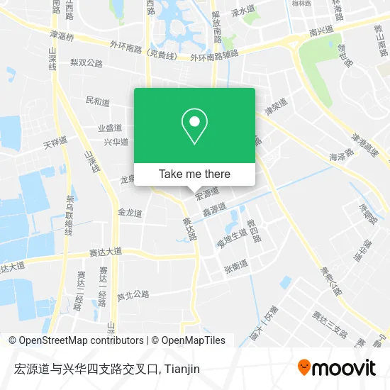 宏源道与兴华四支路交叉口 map