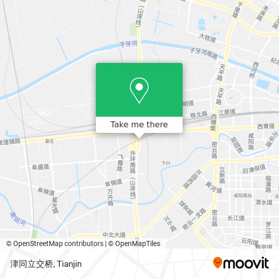 津同立交桥 map