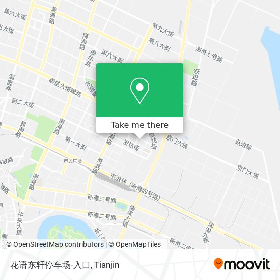 花语东轩停车场-入口 map