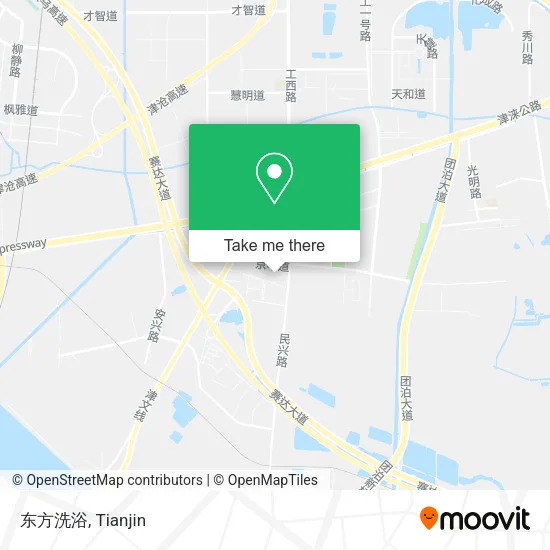东方洗浴 map