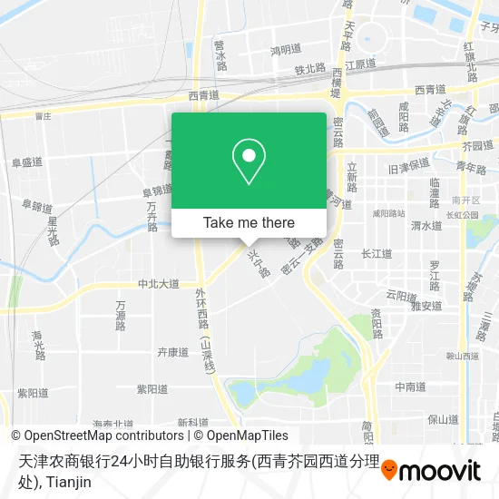 天津农商银行24小时自助银行服务(西青芥园西道分理处) map