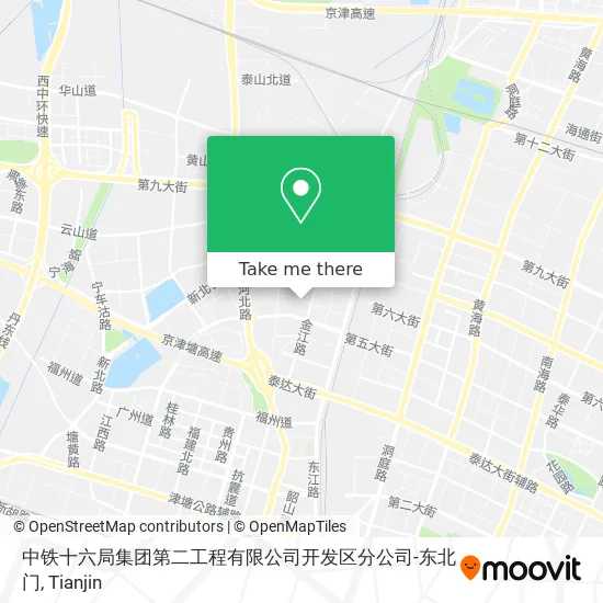 中铁十六局集团第二工程有限公司开发区分公司-东北门 map