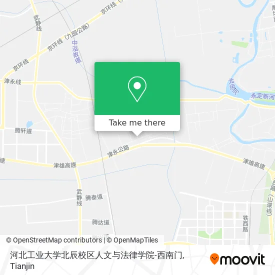 河北工业大学北辰校区人文与法律学院-西南门 map