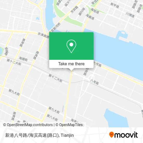新港八号路/海滨高速(路口) map