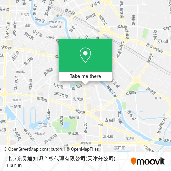 北京东灵通知识产权代理有限公司(天津分公司) map