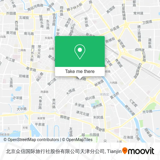 北京众信国际旅行社股份有限公司天津分公司 map