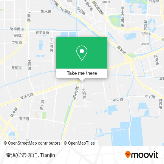 泰泽宾馆-东门 map