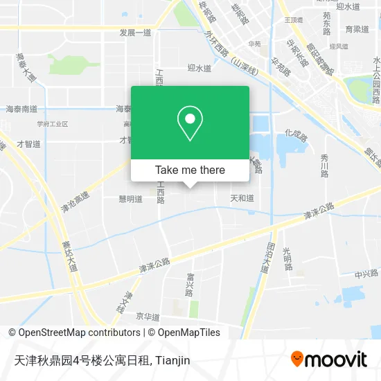 天津秋鼎园4号楼公寓日租 map