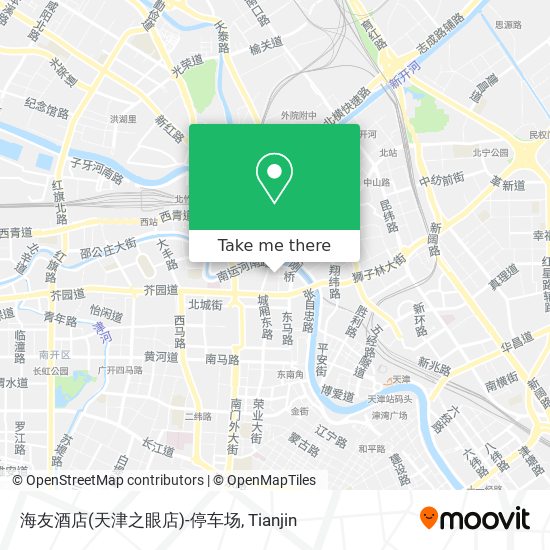 海友酒店(天津之眼店)-停车场 map