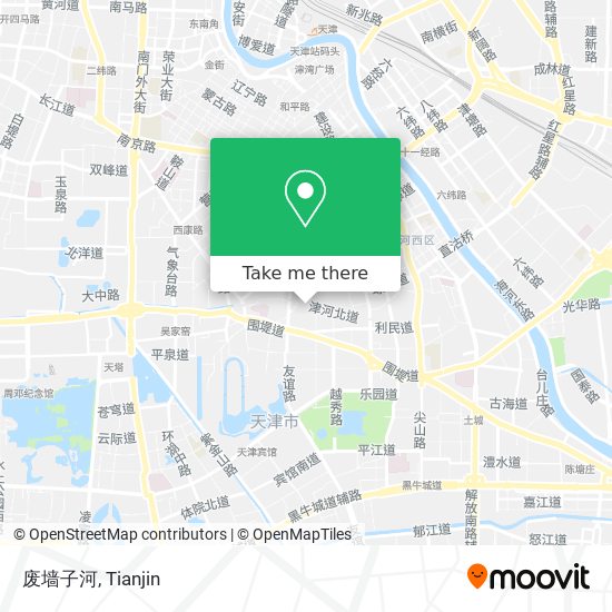 废墙子河 map