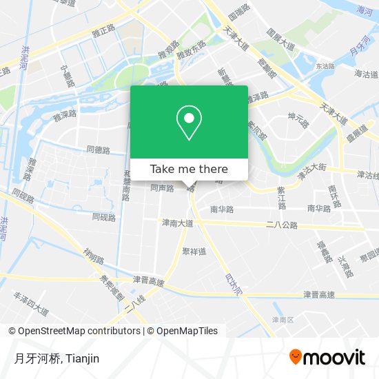 月牙河桥 map