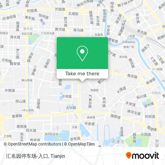 汇名园停车场-入口 map