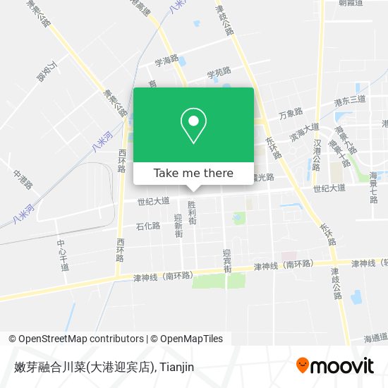 嫩芽融合川菜(大港迎宾店) map