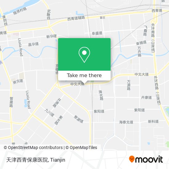 天津西青保康医院 map