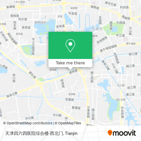 天津四六四医院综合楼-西北门 map