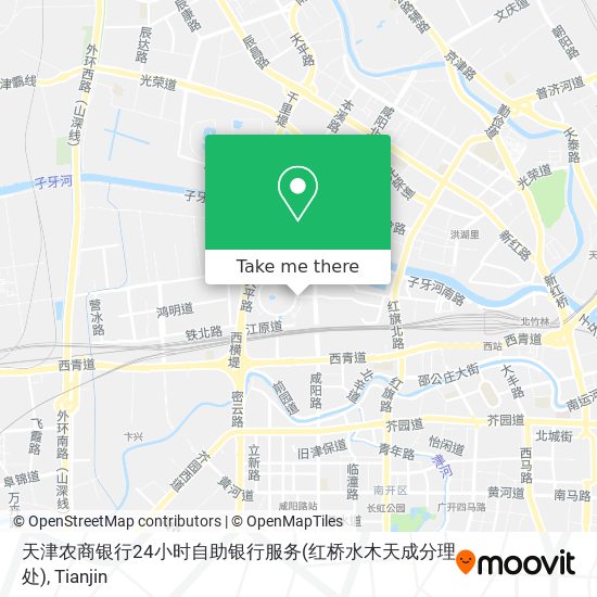 天津农商银行24小时自助银行服务(红桥水木天成分理处) map