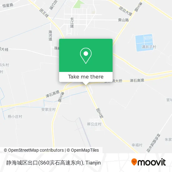 静海城区出口(S60滨石高速东向) map