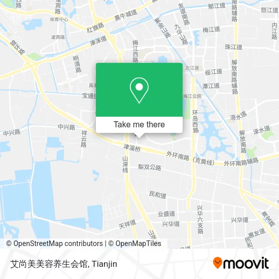艾尚美美容养生会馆 map