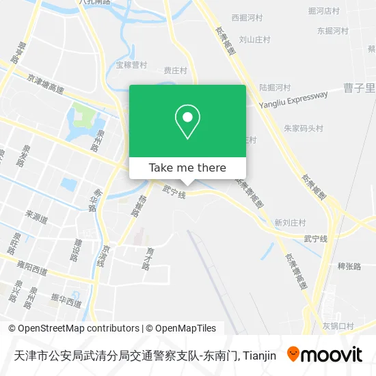 天津市公安局武清分局交通警察支队-东南门 map