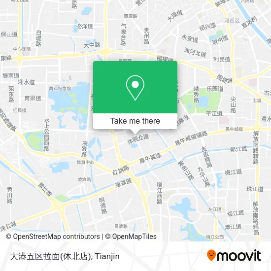 大港五区拉面(体北店) map