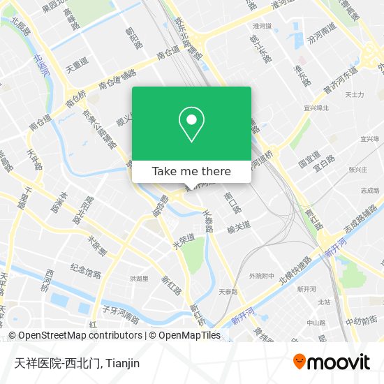 天祥医院-西北门 map