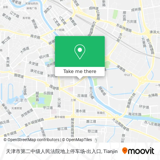 天津市第二中级人民法院地上停车场-出入口 map