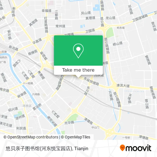 悠贝亲子图书馆(河东悦宝园店) map