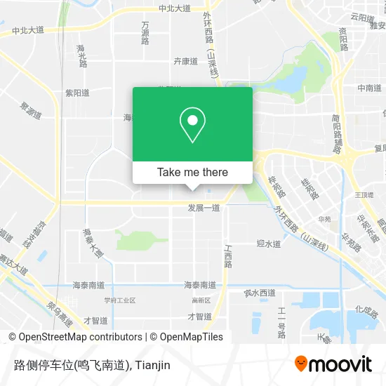 路侧停车位(鸣飞南道) map