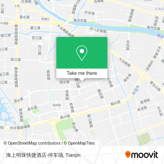 海上明珠快捷酒店-停车场 map