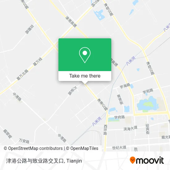 津港公路与致业路交叉口 map