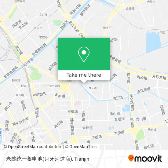 老陈统一蓄电池(月牙河道店) map