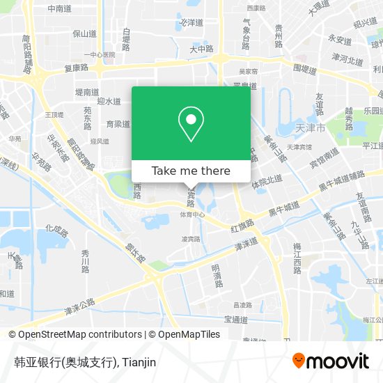 韩亚银行(奥城支行) map