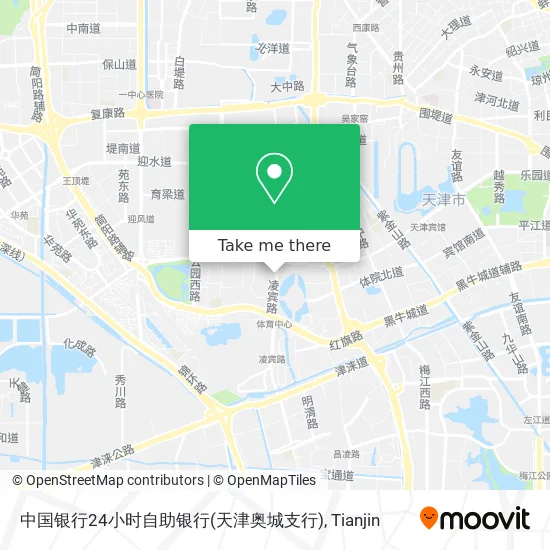 中国银行24小时自助银行(天津奥城支行) map