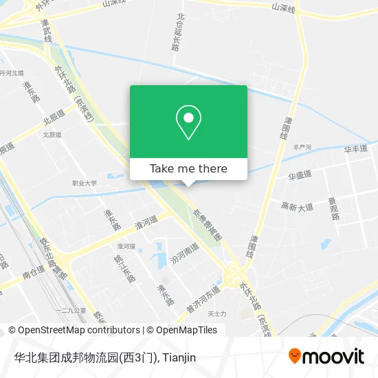 华北集团成邦物流园(西3门) map