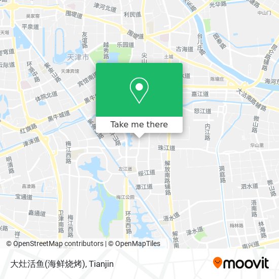 大灶活鱼(海鲜烧烤) map