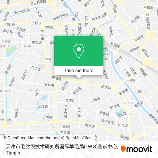天津市毛纺织技术研究所国际羊毛局(LW.S)测试中心 map