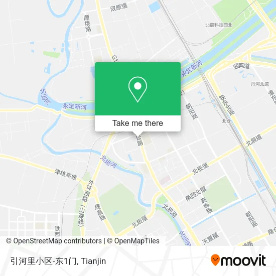引河里小区-东1门 map