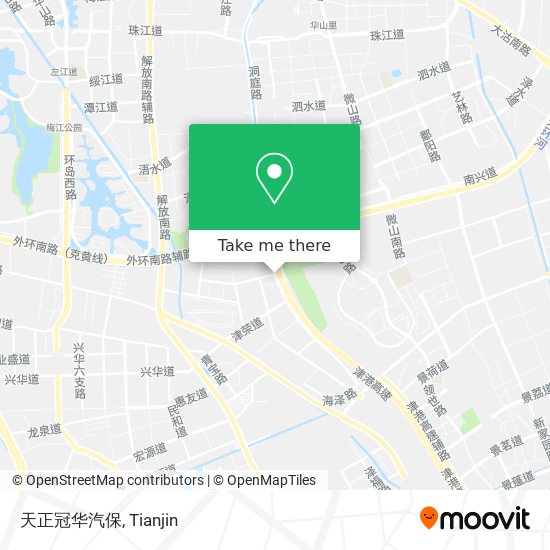 天正冠华汽保 map