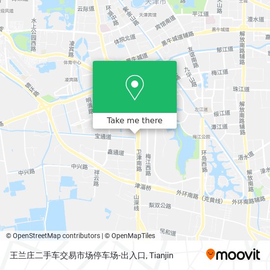王兰庄二手车交易市场停车场-出入口 map