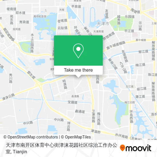 天津市南开区体育中心街津涞花园社区综治工作办公室 map