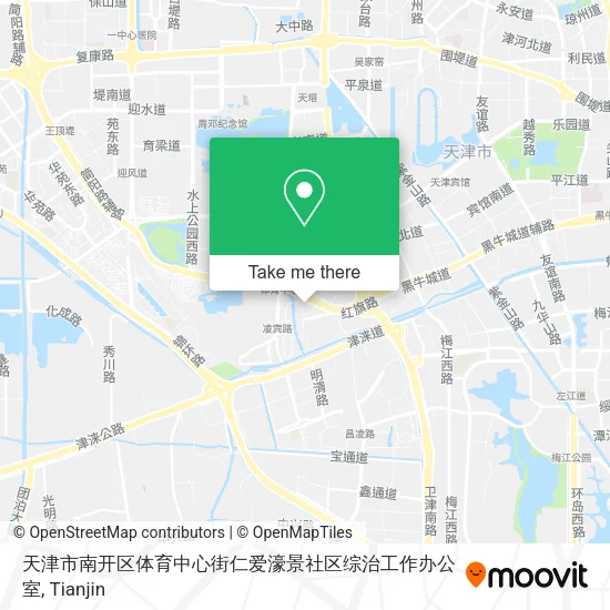天津市南开区体育中心街仁爱濠景社区综治工作办公室 map