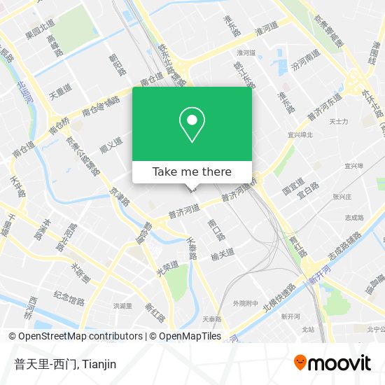 普天里-西门 map