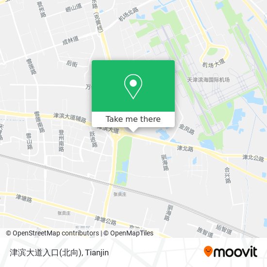 津滨大道入口(北向) map