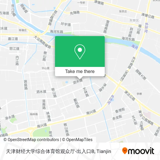 天津财经大学综合体育馆观众厅-出入口B map