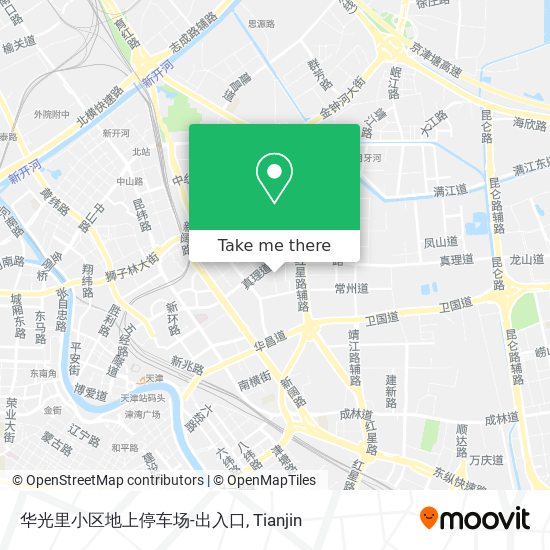 华光里小区地上停车场-出入口 map