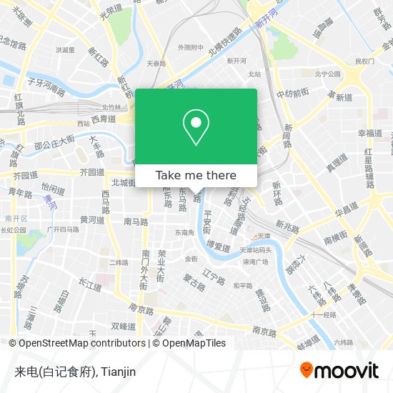 来电(白记食府) map