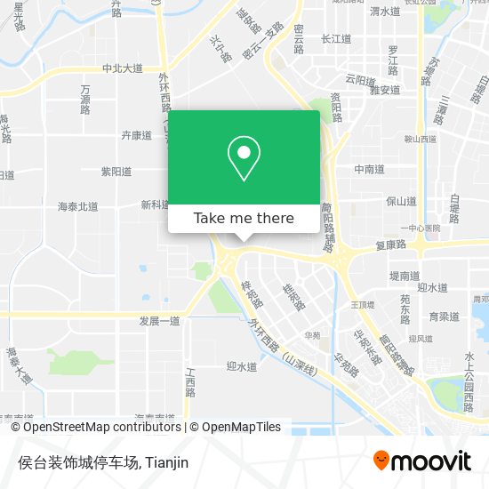 侯台装饰城停车场 map
